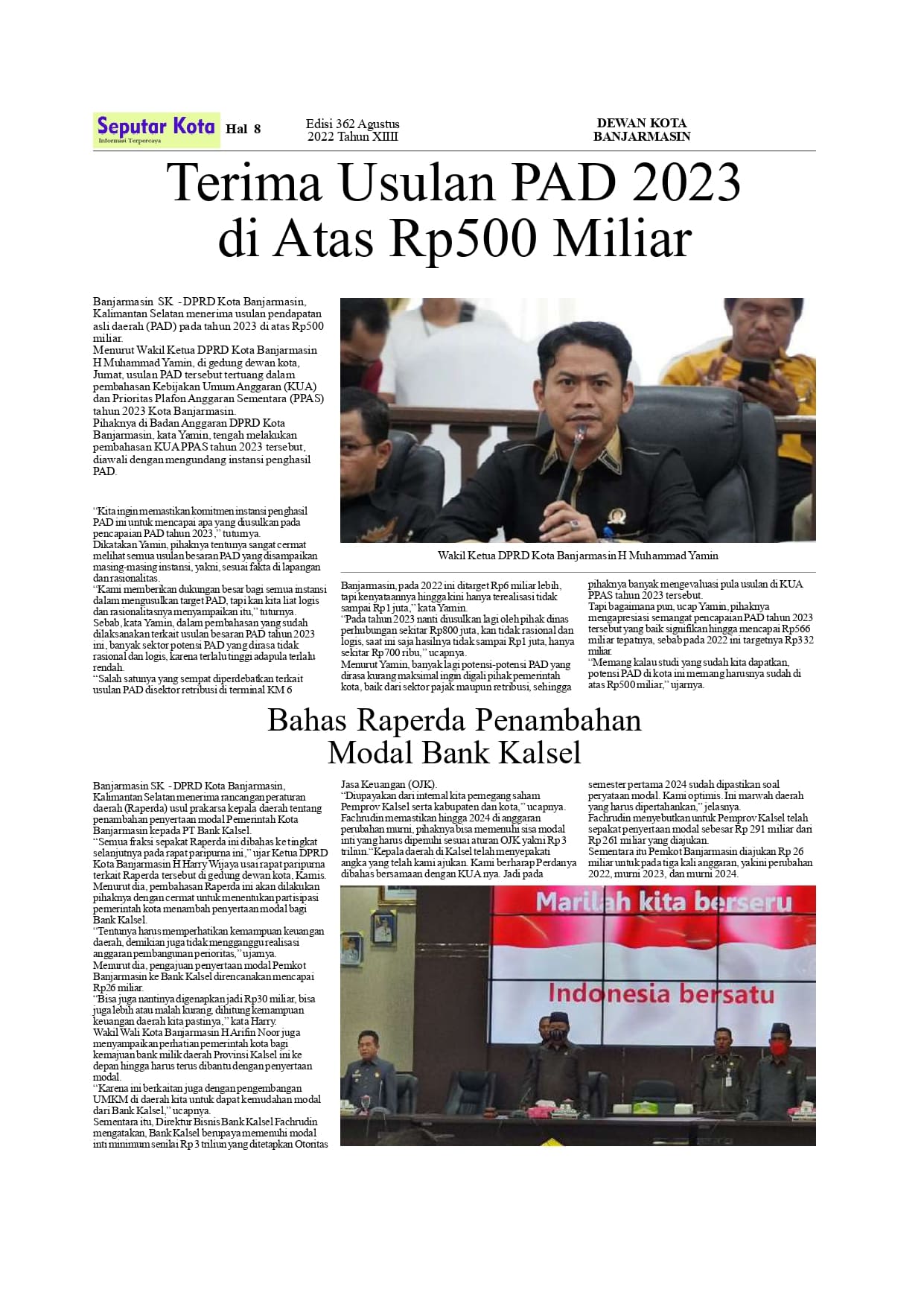 Seputar Kota Hal8 Agustus 2022 Bln ke 1