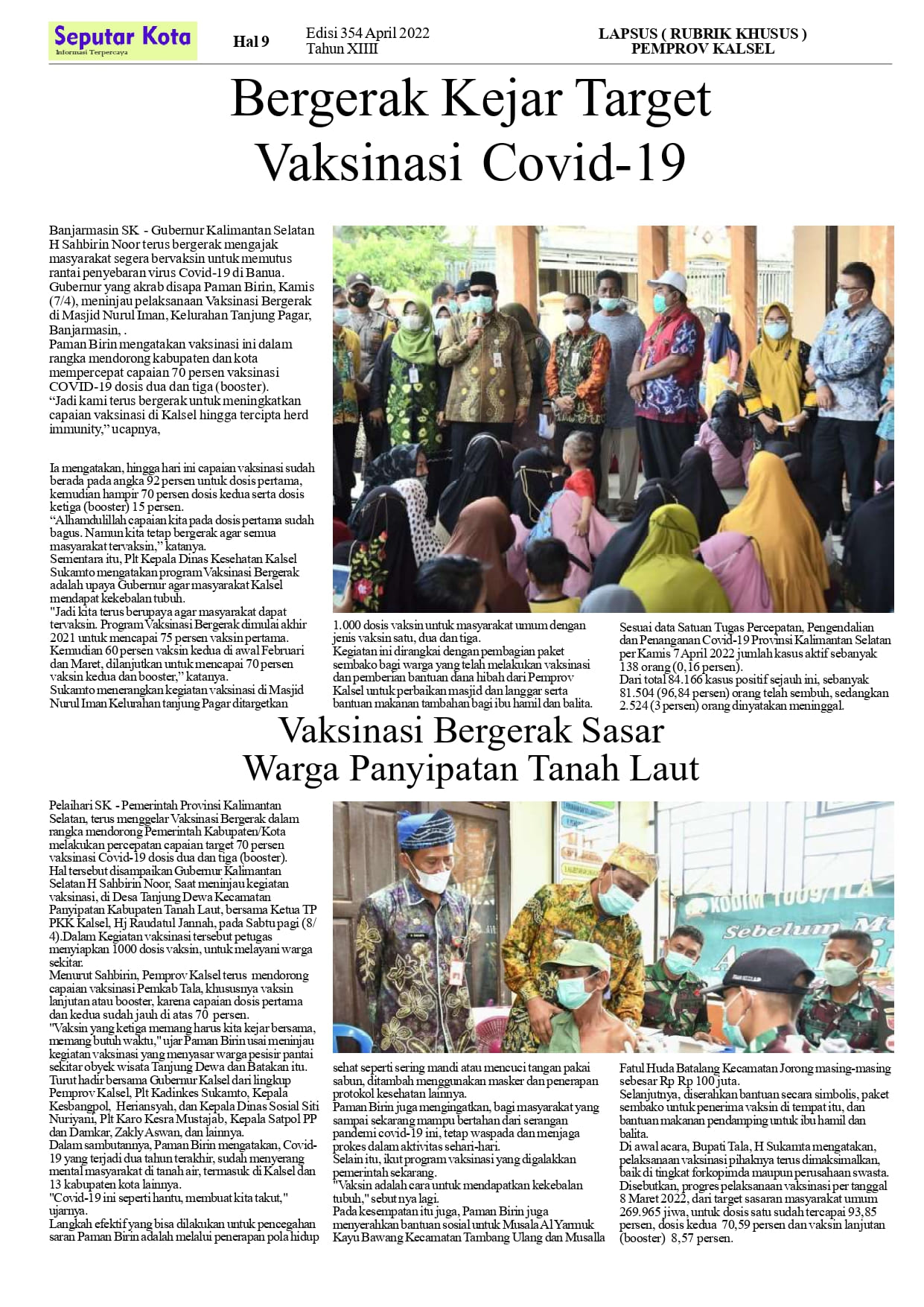 Seputar Kota  April 2022 Hal 9 Bln ke 1