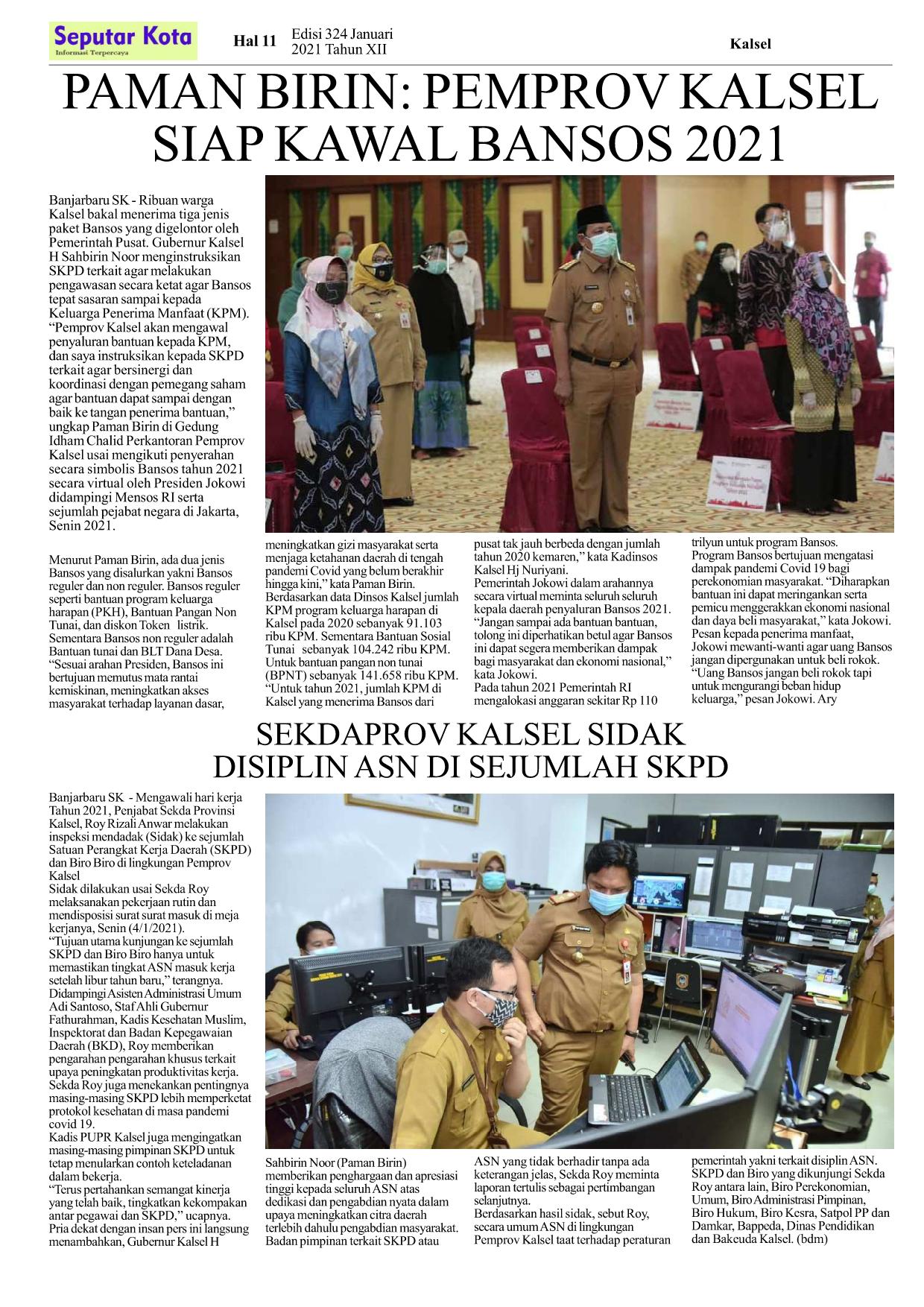 SKM SEPUTAR KOTA 2021 JANUARI I