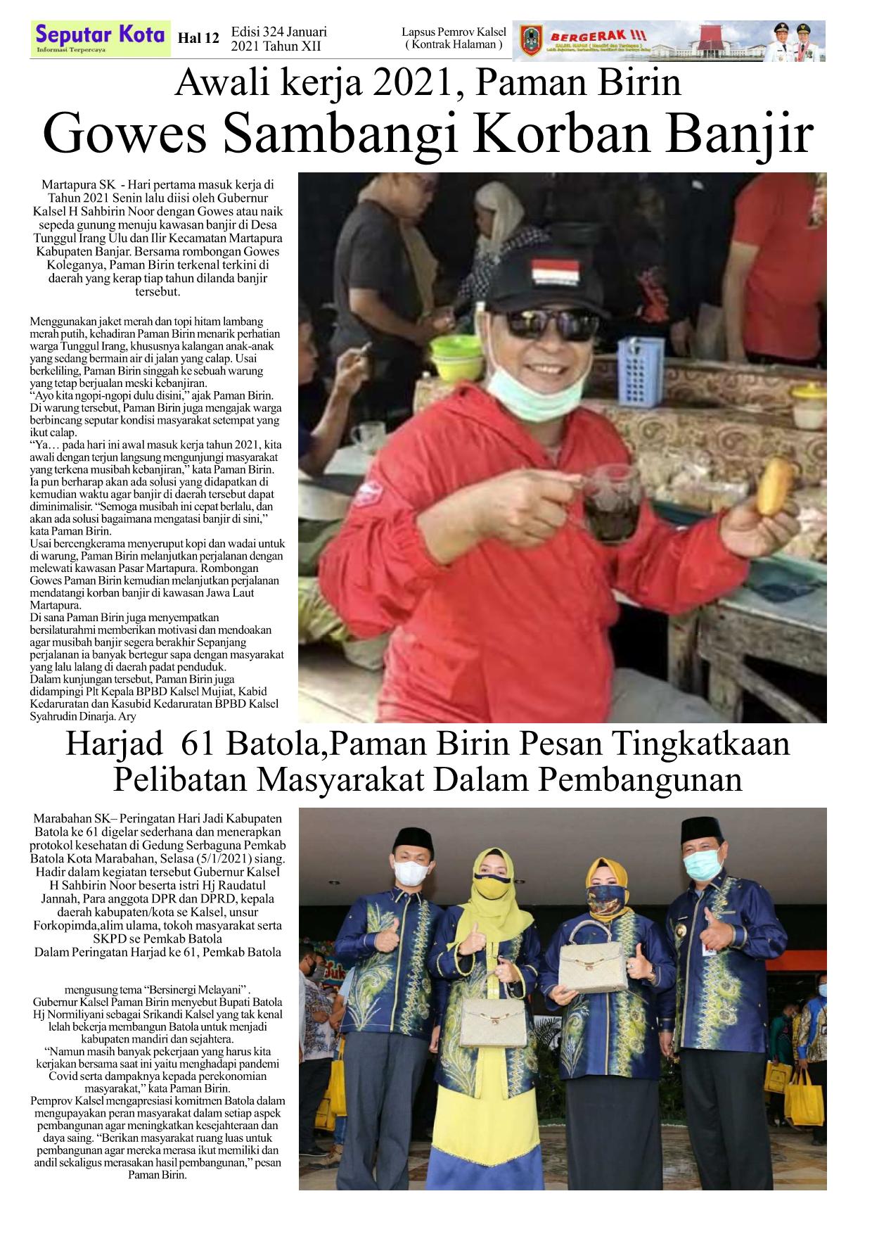 PEMPROV KALSEL JANUARI 2021