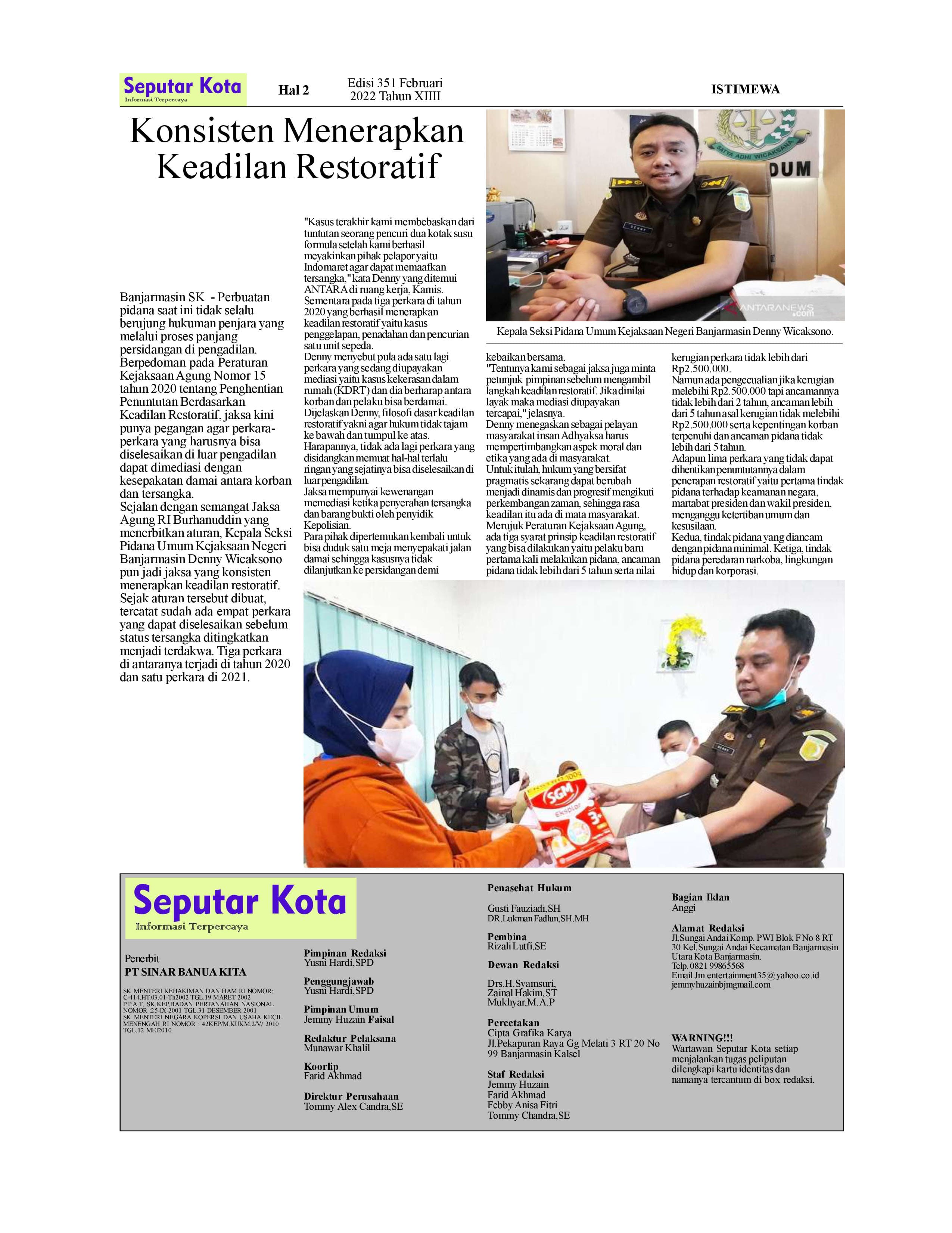 SEPUTAR KOTA FEBRUARI 2