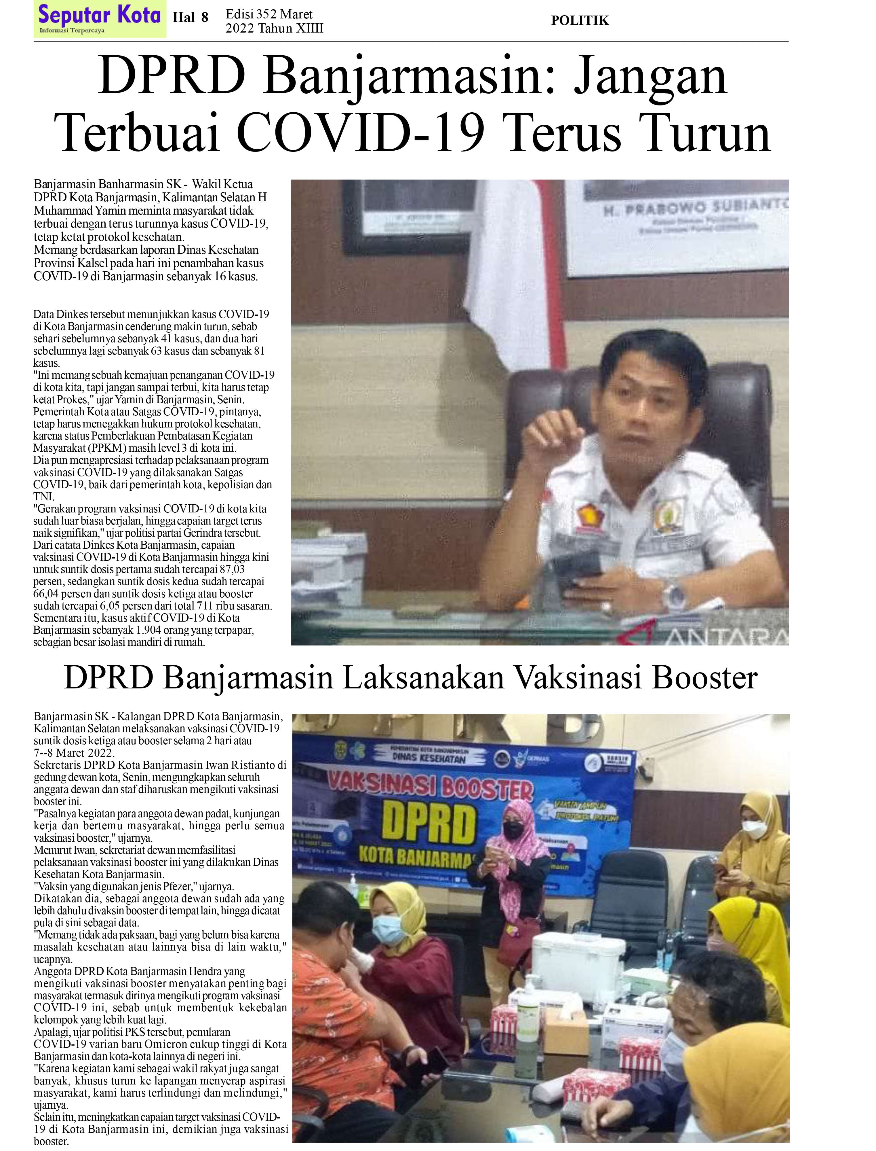 SEPUTAR KOTA HAL 8 MARET 2022