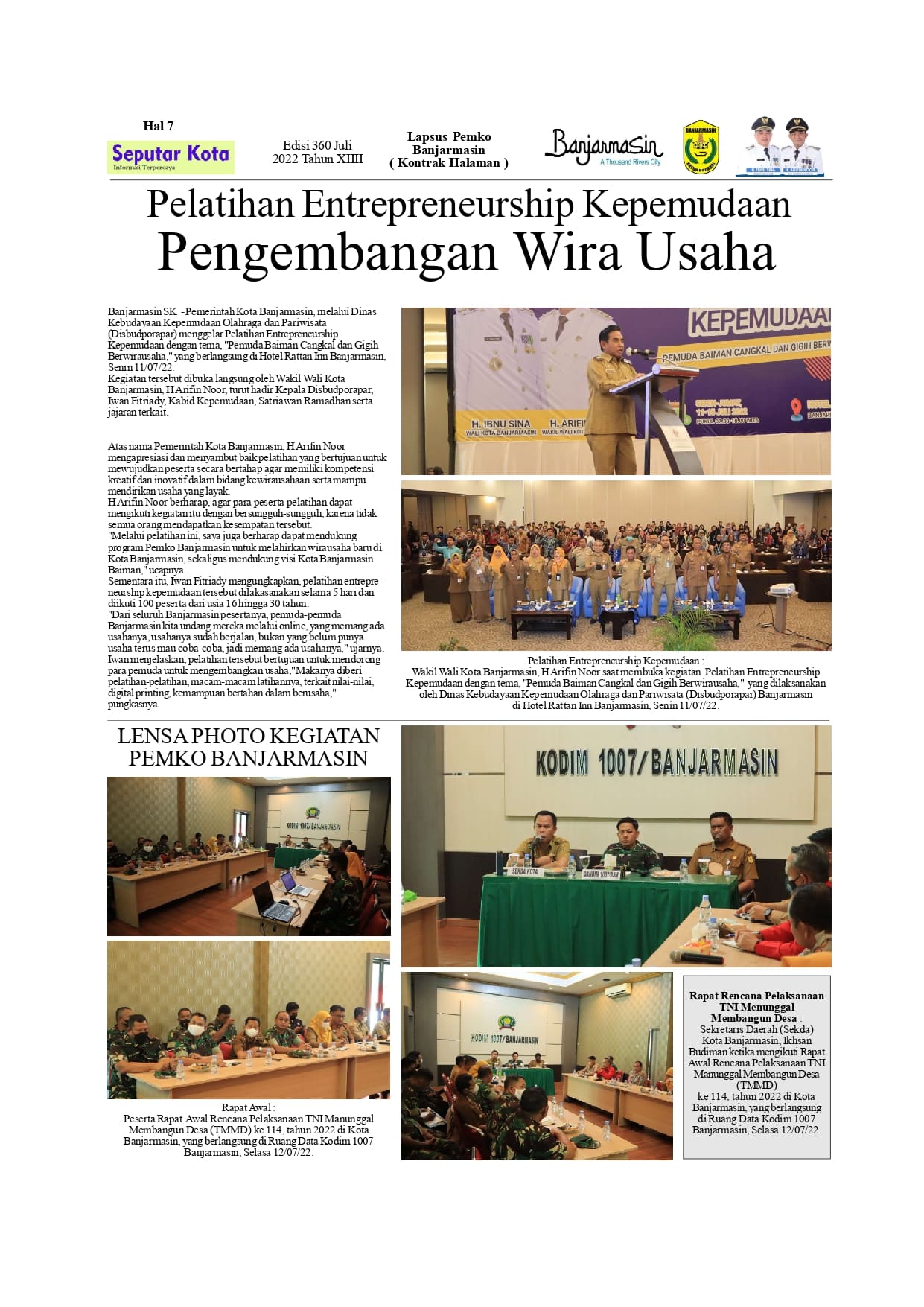 Seputar Kota Hal7 Juli Bln ke 1