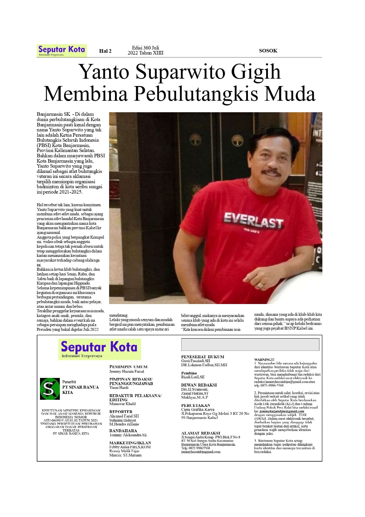 Seputar Kota  Hal2 Juli 2022 Bln ke 1