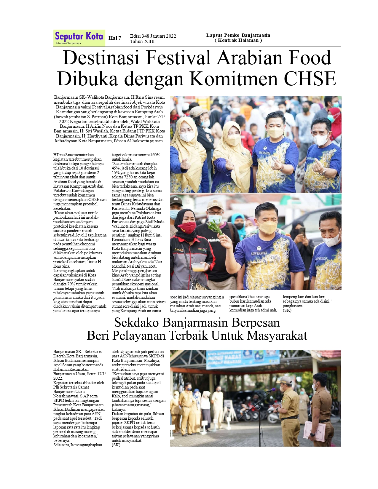 SEPUTAR KOTA JANUARI 2022 PEMKO