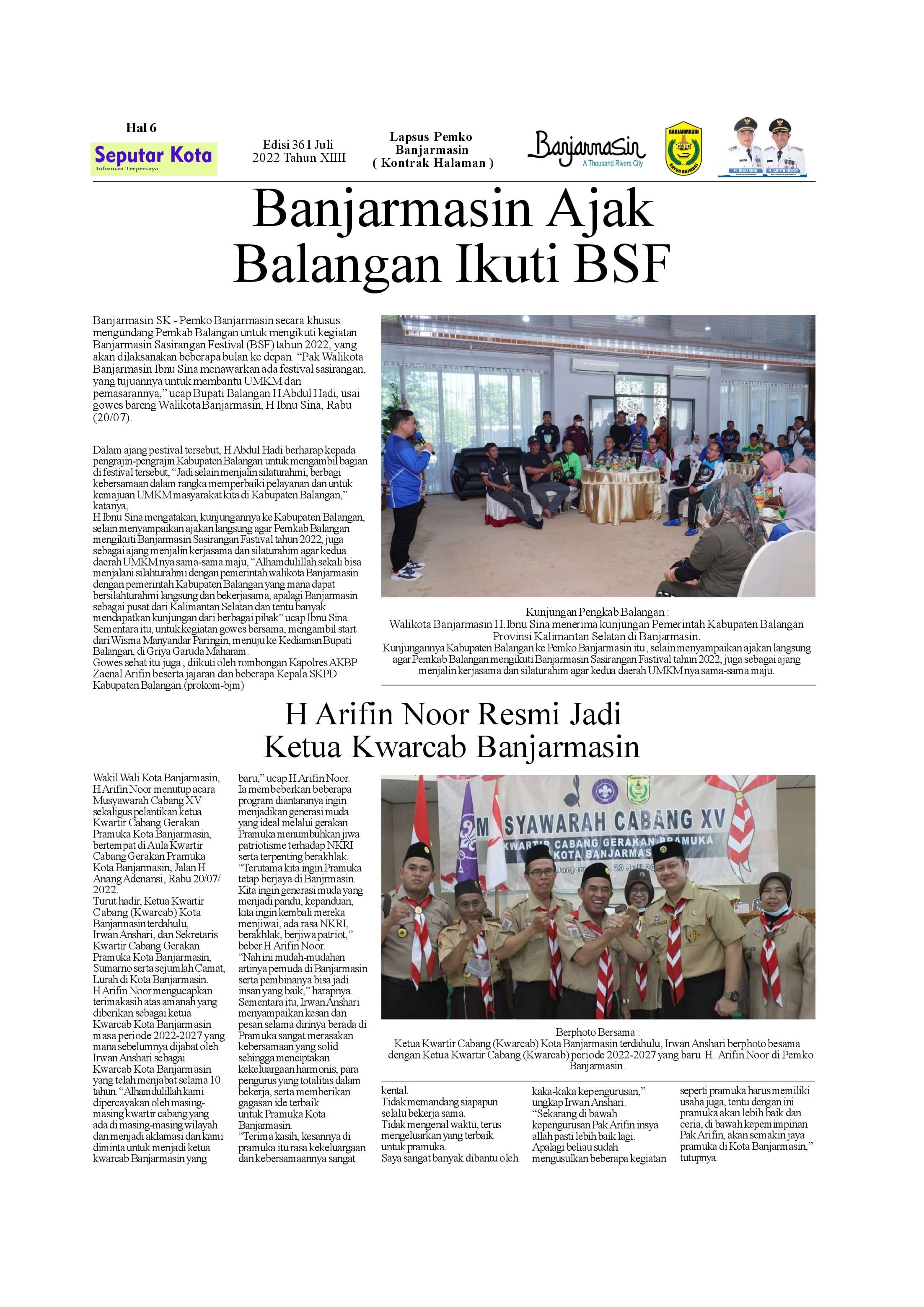 Seputar Kota Hal. 6 Juli @022